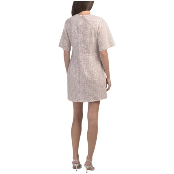 HELSI Short Sleeve Floral Applique Mini Dress - Picture 2 of 3